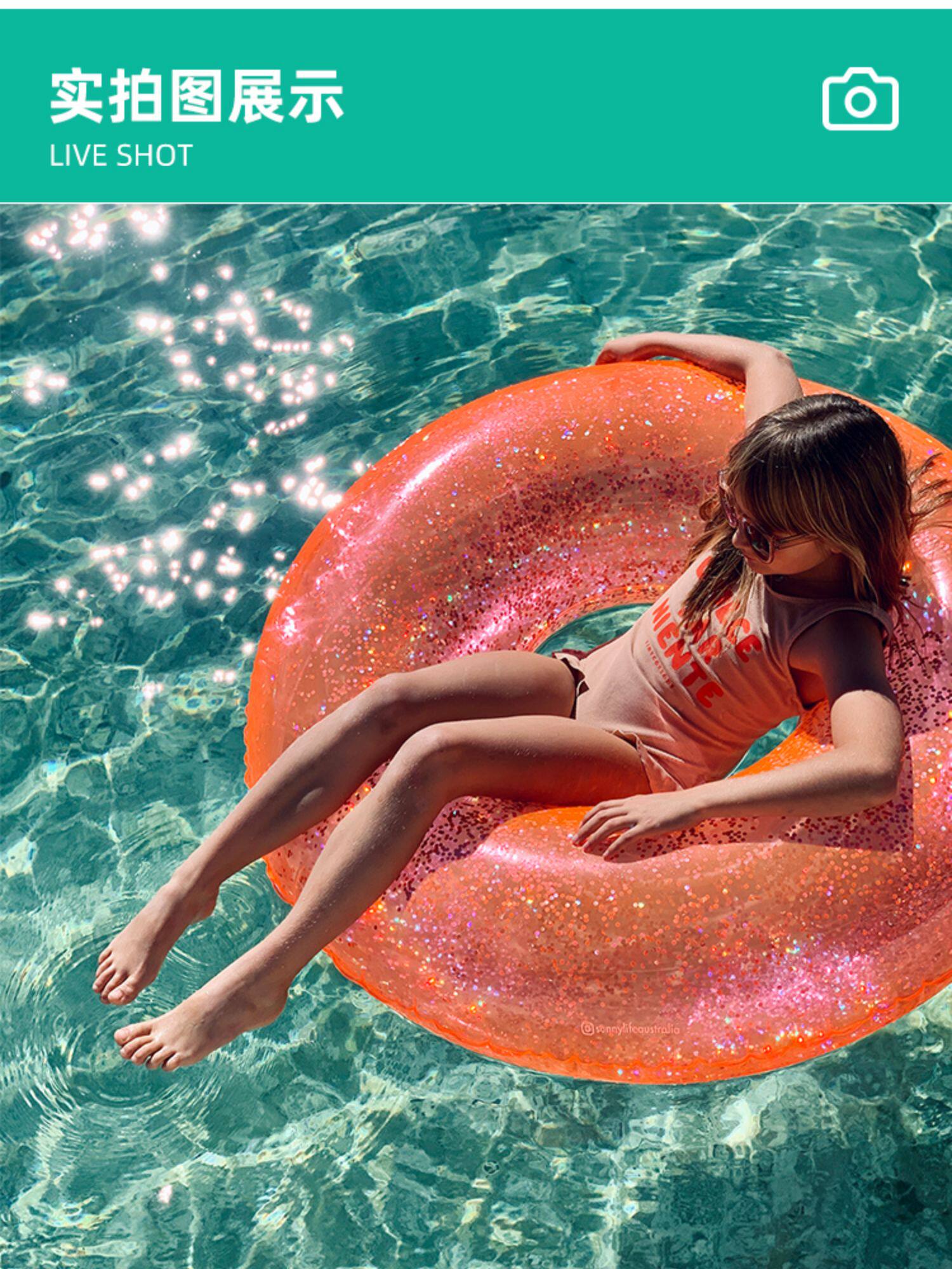 Надувной плавательный круг для взрослых, популярно в интернете, русалка, увеличенная толщина 