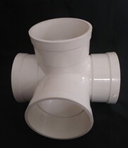 PVC drainage pipe fittings sewer fittings 50 75 110 sewage pipe right angle three-dimensional four-way