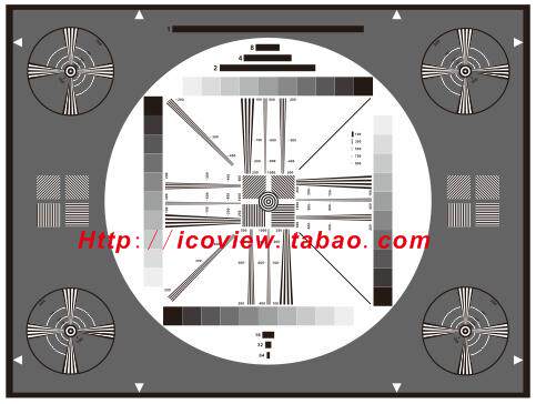 GA T 1128-2013 security video surveillance high-definition camera detection test card TE097