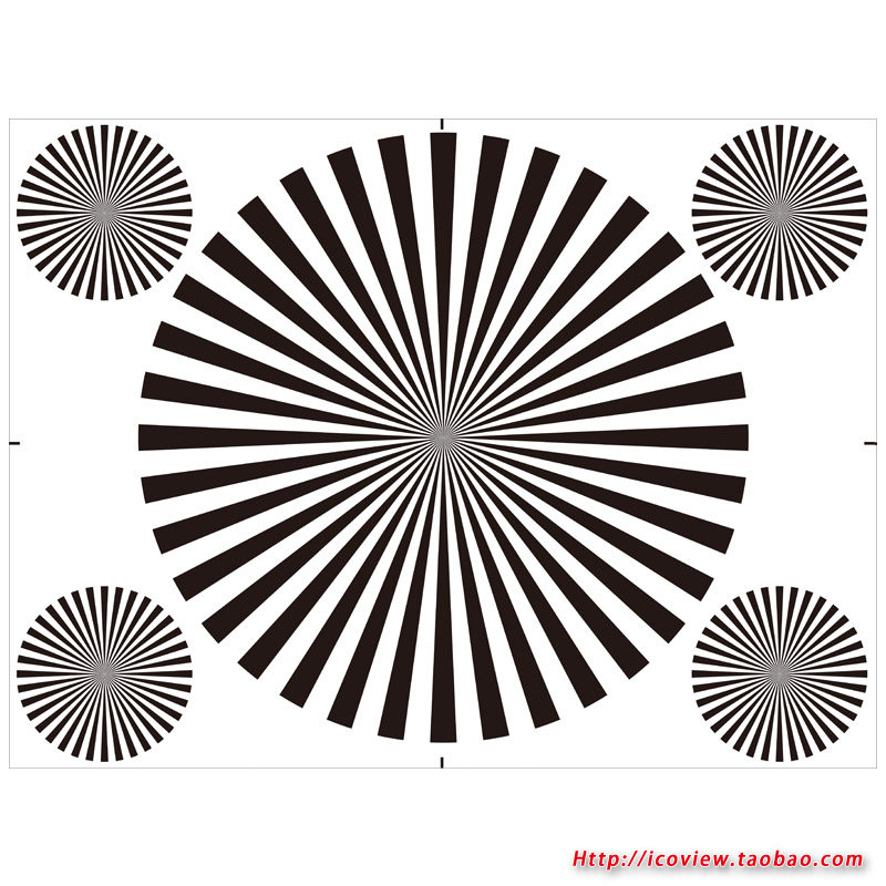 A3 lens rear - focal calibration focus test card mobile camera focus camera assembly and focus on the configuration of the configuration chart