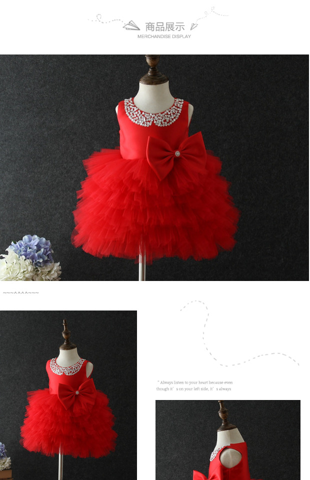 Trẻ em váy cô gái váy công chúa váy fluffy váy tuổi dịch vụ tiệc mẫu giáo quần áo hiệu suất sân khấu vest trẻ em