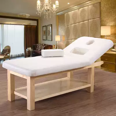 Solid wood beauty bed Tuina bed High-end beauty salon special massage bed spa bed Home physiotherapy bed with chest hole