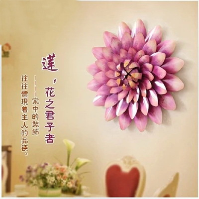 Eurostyle Wall-mounted Fashion Wall Decoration Iron Art Home Accessories Wall Decoration Lotus Hanging Accessories Art New House Wall Hanging Wedding Gifts