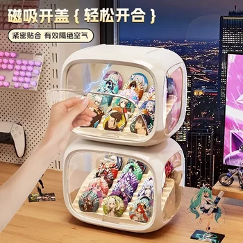 泡泡玛特置物亚克力展示架徽章谷子手办乐高太空舱框柜盲盒收纳盒