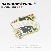 RainbowPride Dungeons & Dragons inspired badge Rainbow pin LGBTQ brooch couple cartoon original
