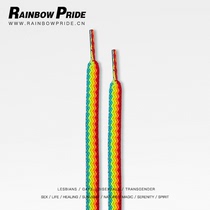 RainbowPride original 3D rainbow shoelaces Psychedelic style shoelaces New aj white shoes sneaker shoelaces