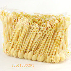 Disposable coffee spoon mixing spoon plastic coffee soup spoon mixing rod super affordable 400 bag