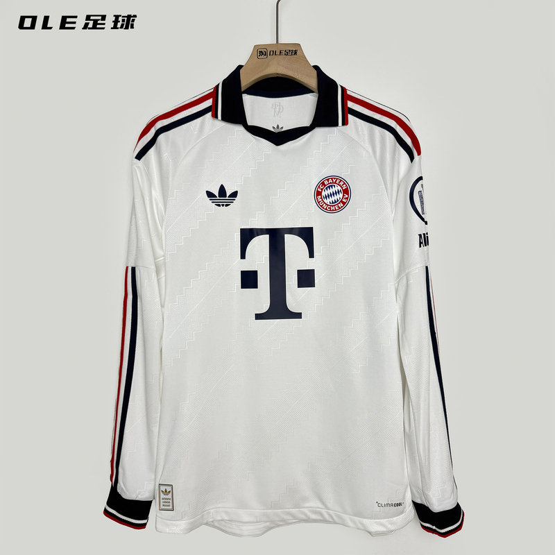 Ole Football Adidas Bayern Munich 26-27 Away Player Version Long-Sleeved Jersey Ke8583 Ole Football Adidas Bayern Munich 26-27 Away Player Version Long-Sleeved Jersey Ke8583