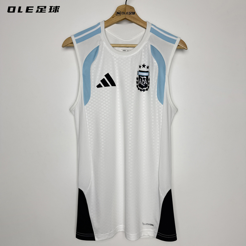 Ole Football Adidas 2026 World Cup Argentina Fan Edition Sleeveless Training Jersey Jy7037 Ole Football Adidas 2026 World Cup Argentina Fan Edition Sleeveless Training Jersey Jy7037