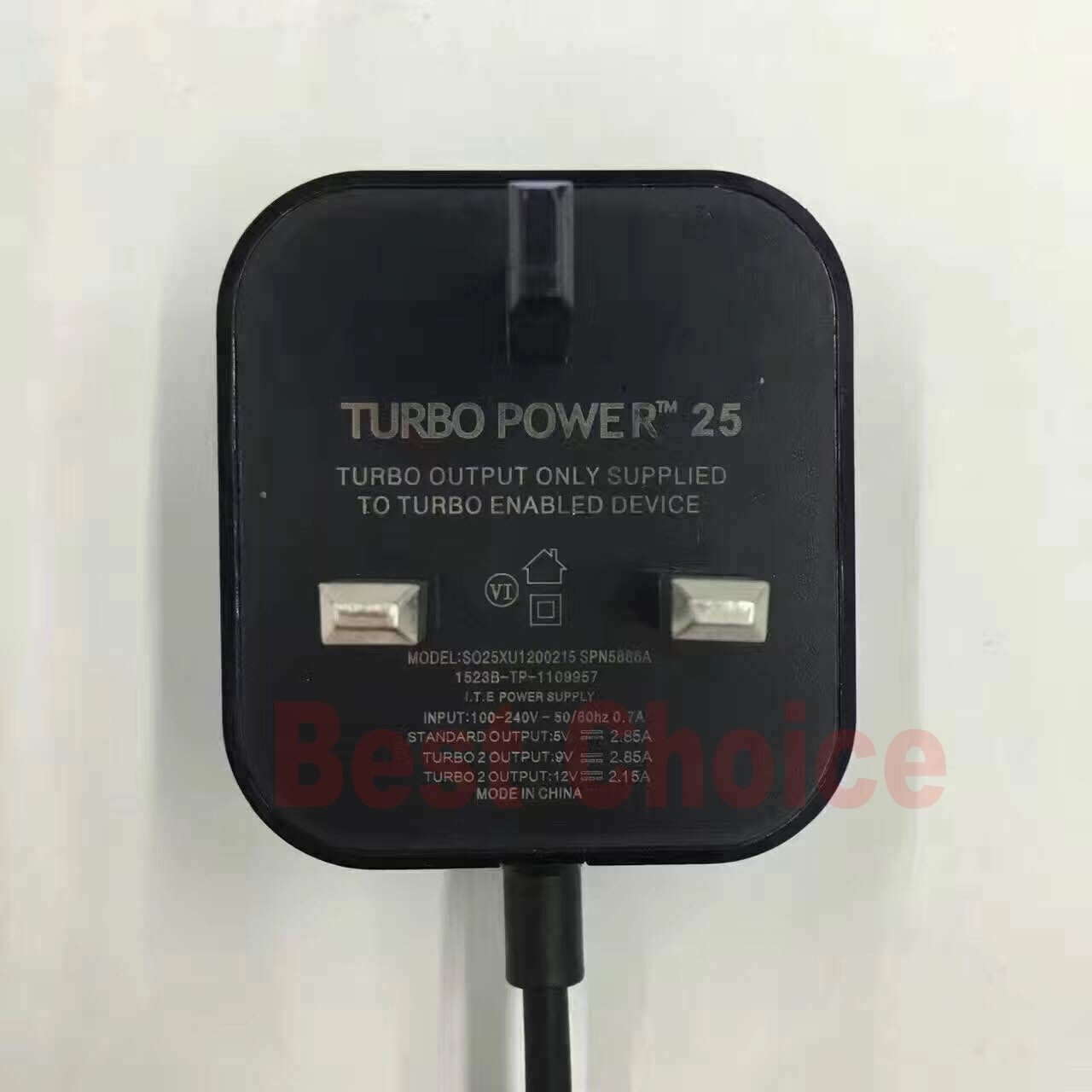 Genuine USB Type C 3.0 TURBO POWER 15W Adapter Charger for Motorola