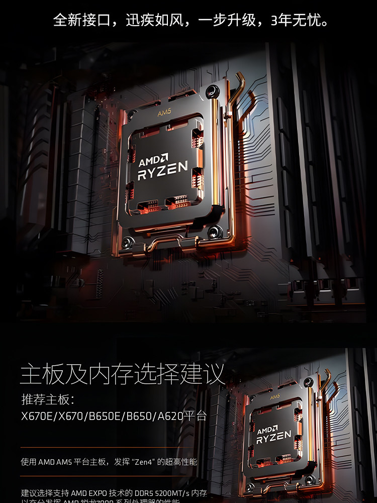 AMD B650M Motherboard CPU Bundle: Ryzen 9600X B850 ITX - Taobao product photo 8