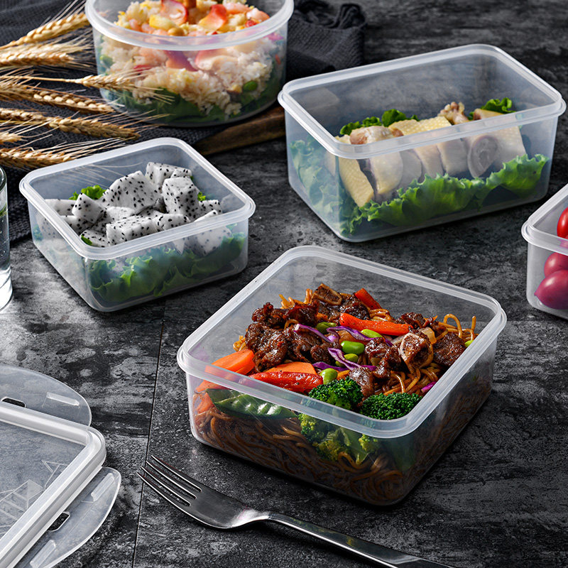 Anglige Puye fresh-keeping box microwave sealed box plastic household refrigerator food storage lunch box fresh-keeping bowl