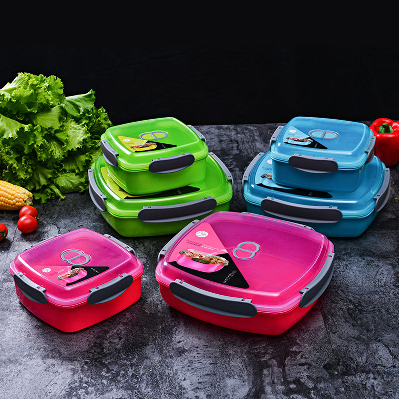 Puye large square microwave special lunch box combination food sealed box refrigerator storage box with air holes