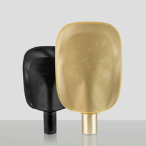 New Chinese style creative living room table lamp Modern minimalist Pu fan Bedroom study model room personality table lamp