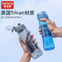 Japanese sports hand Cup gym plastic water Cup children Men outdoor portable anti-fall adult kettle straight drink cup