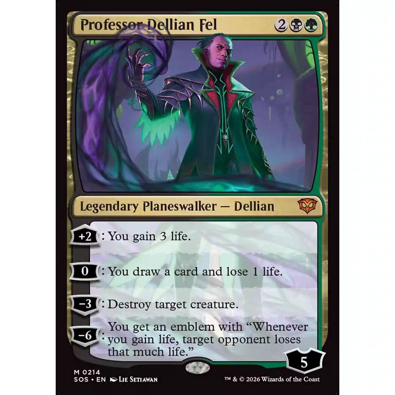 [Wenjie Cards] Magic: the Gathering Sos Professor Delver Flat/Shiny English with Label