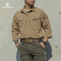 Emerson spring and summer new tactical shirt Mortar outdoor casual hiking work shirt mens micro-elastic commuting