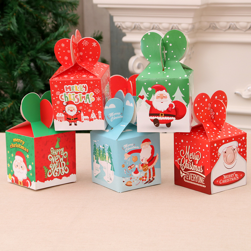 Christmas (Apple Box) Cartoon Christmas Eve Packaging Box Carton Candy Box Gift Box Ping An Fruit