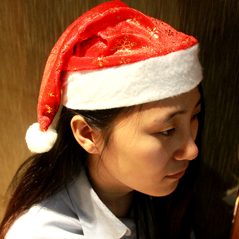 gold velvet christmas hat christmas christmas hat santa hat golden snowflake christmas hat