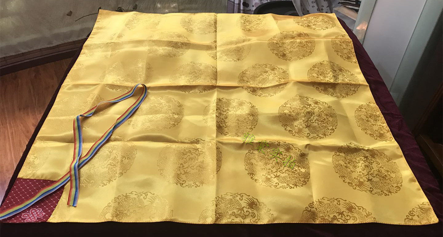Double Sided Dragon Weave Bag Warp manza waistcoat Waist Dense Table Mat Tibetan Hide Bag Warp Cloth 85cm Manza Surrounding Cloth Tableclob