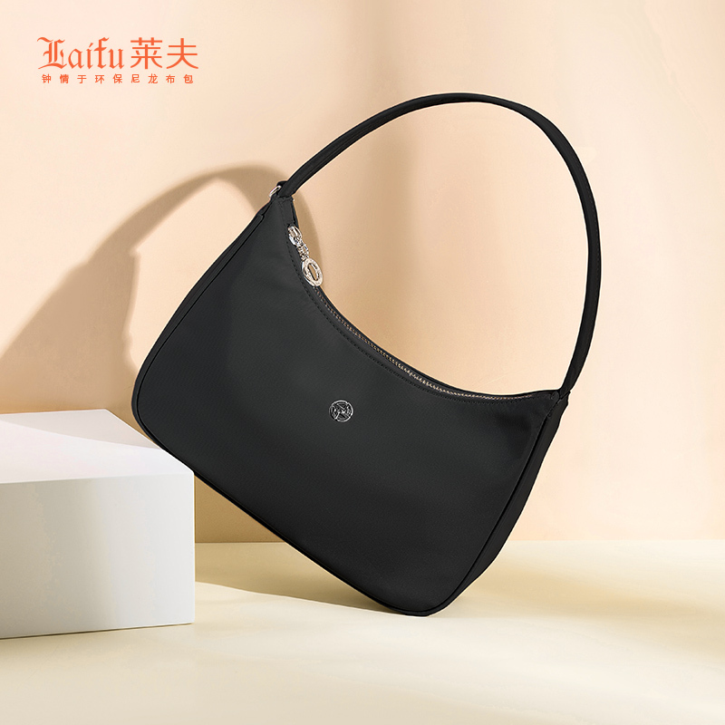 Leff French-Style Underarm Bag Baguette Bag Work Canvas Bag 2026 New High-End Niche Shoulder Bag for Women
