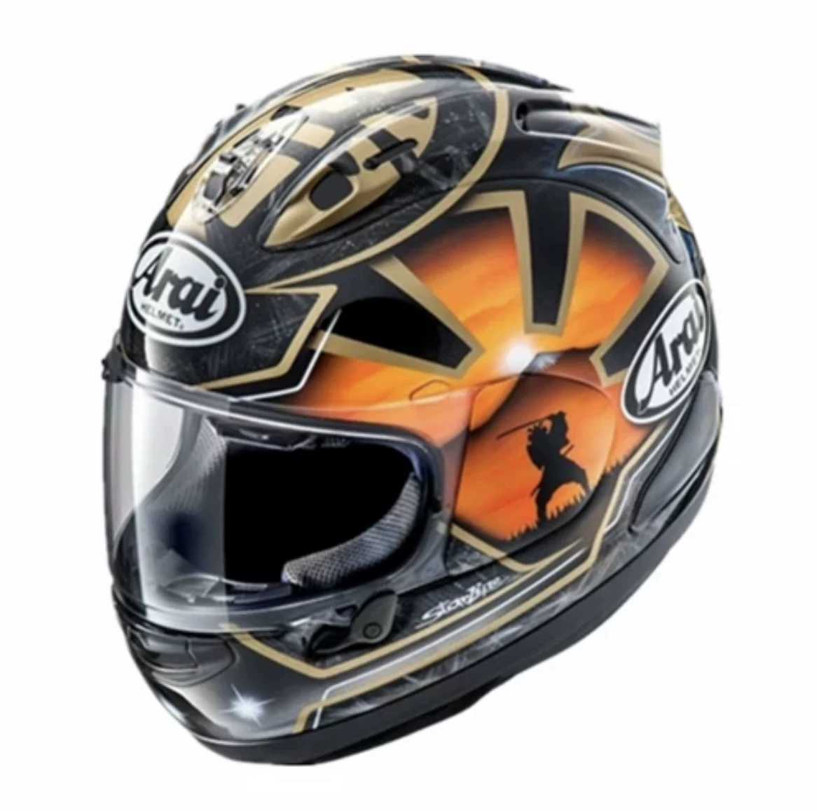 Шлем для полного лица ARAI RX-7X Crane Surf Puppy Isle of Man TT Knife Guard Haydn Big Eye Track