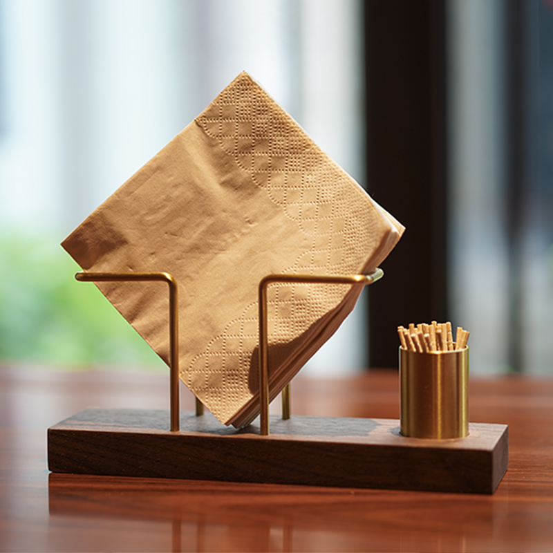 Custom Logo Napkin Holder Toxi Restaurant High-end Japanese B&B Dining Table Hotel Vertical Seat Retractable Toilet Paper Box - Taobao