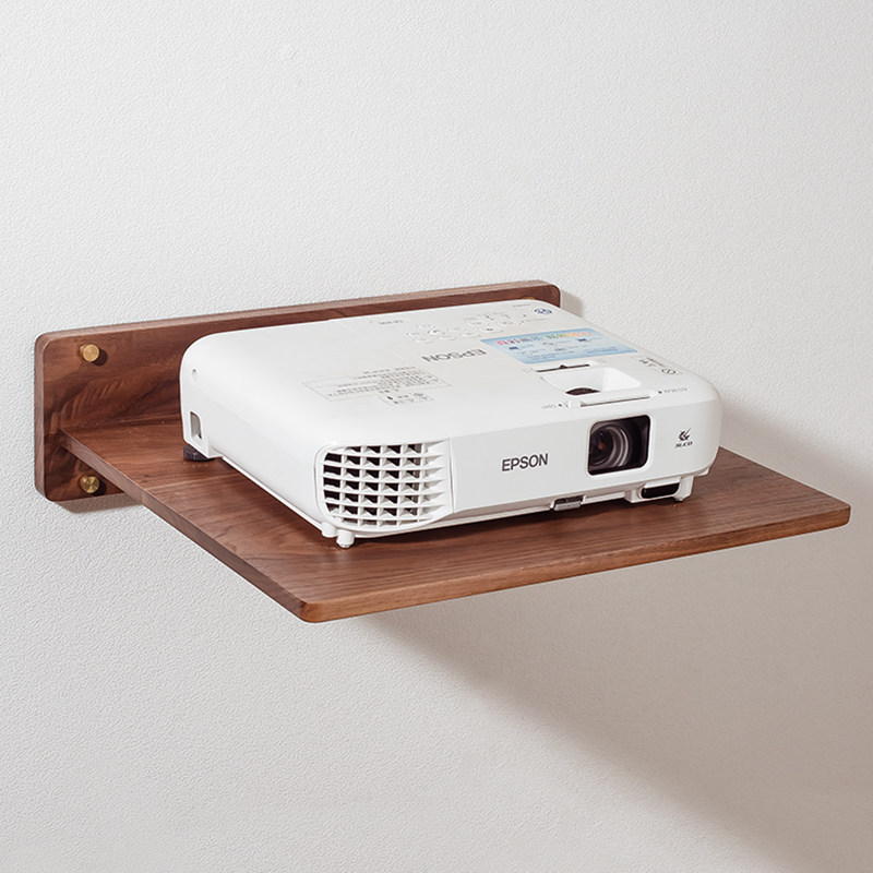 Solid wood projector holder wall-mounted wall sound level tray suitable for the bepole rice nut disposal shelf-Taobao