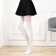 Spring and Autumn 120D large size pure white pantyhose women's velvet fat MM plus fat all-white dance socks transvestite