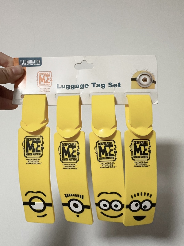 Universal Studios Authentic Minions Despicable Me Sesame Street Luggage Tag