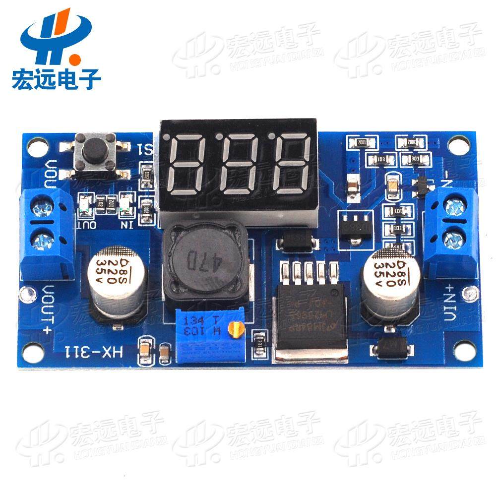 DC-DC adjustable stabilized voltage supply module LM2596 voltage stabilized module charged pressure gauge with calibration-Taobao