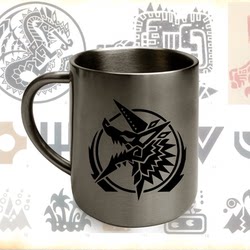 Monster Hunter P3 World Thunder Wolf Dragon Coffee Cup Stainless Steel Cup Mug Game Anime Peripheral PS4