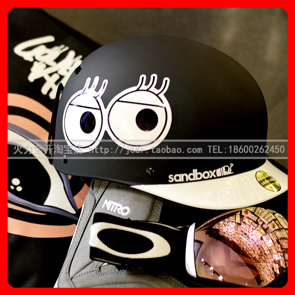 Large Eye Veneer Sticker Snowboard Sticker Ski Safety Helmet Sticker
