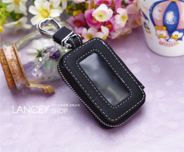Cao cấp cửa sổ trời bằng da dễ thương kitty móc túi nữ Hàn Quốc sáng tạo xe chìa khóa túi nữ khóa móc - Trường hợp chính ví móc khóa lv
