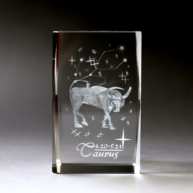 Clearance Crystal 3D Internal Carving Ornament Twelve Constellation Creative Birthday Gifts for Boys, Girls, Girlfriends, Girlfriends, Children