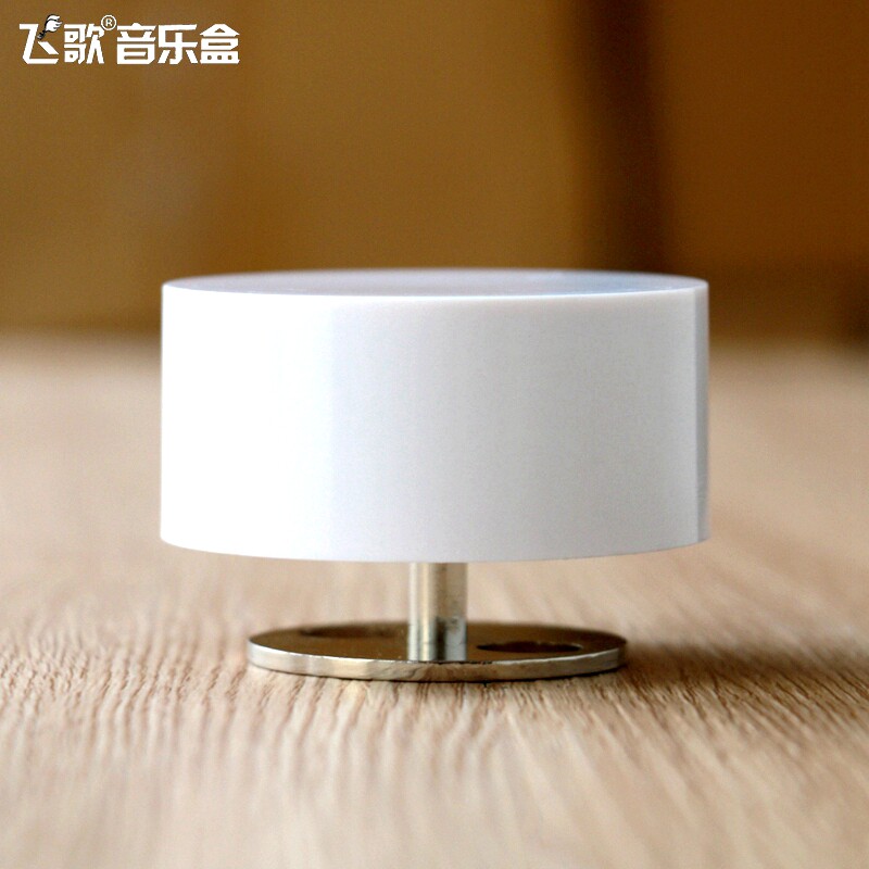 18-tone clockwork center turn round clay rotating music box Music box base diy creative Sky City