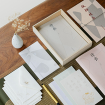 Paper short love long love poetry letter paper gift box ancient poetry soft pen practice copybook adult small regular script copy tracing red boys and girls