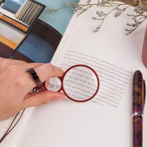 ipluso reading mirror necklace gift box reading glasses HD handheld portable elderly magnifying glass to send mom elders