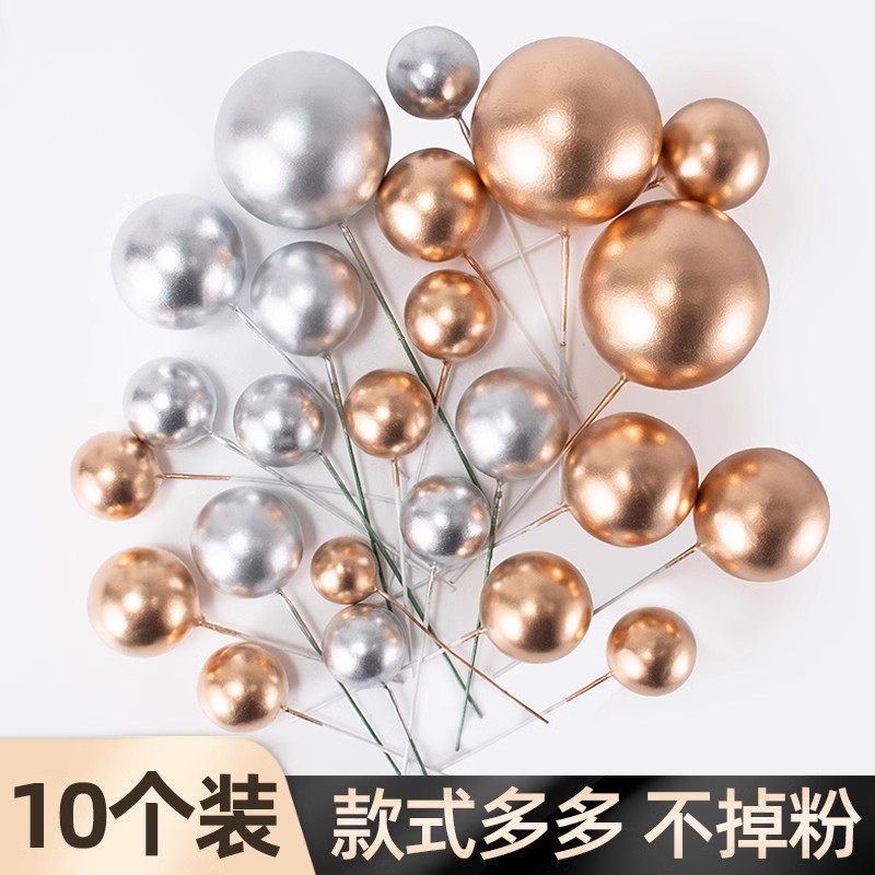 Silver birthday scene arrangement baking cake decoration