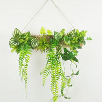 Wall Simulation Green Planting Ins Nordic Flower Creative Wall-mounted Plant Bedside Hanging Piece Background Wall Face Decoration