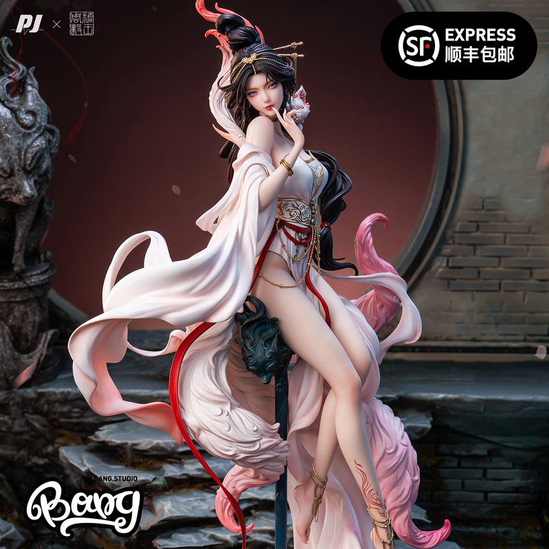 【Bang】In Stock Fuji Sugar King Zhou Yi New Era Contract of the Spirit Tail Xiaojiu 1/6 Light Statue 【Bang】In Stock Fuji Sugar King Zhou Yi New Era Contract of the Spirit Tail Xiaojiu 1/6 Light Statue