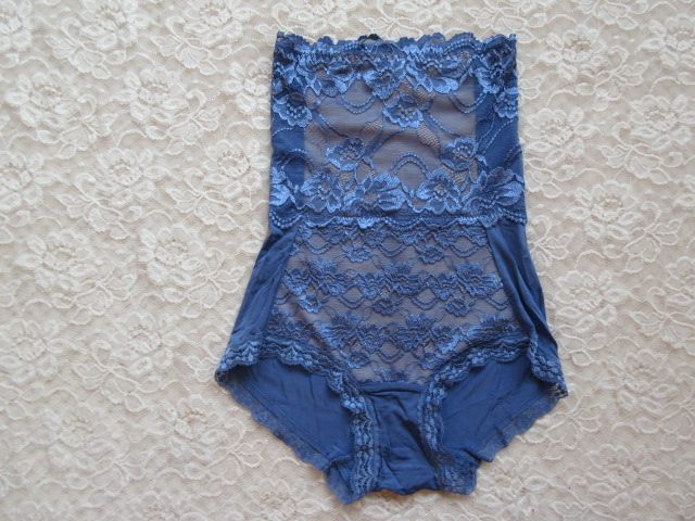 Foreign Trade Spring Summer Thin with high waist collection Hip Beauty Body Breathable wrap Hip Lace Triangle Pants Lady Briefs only M