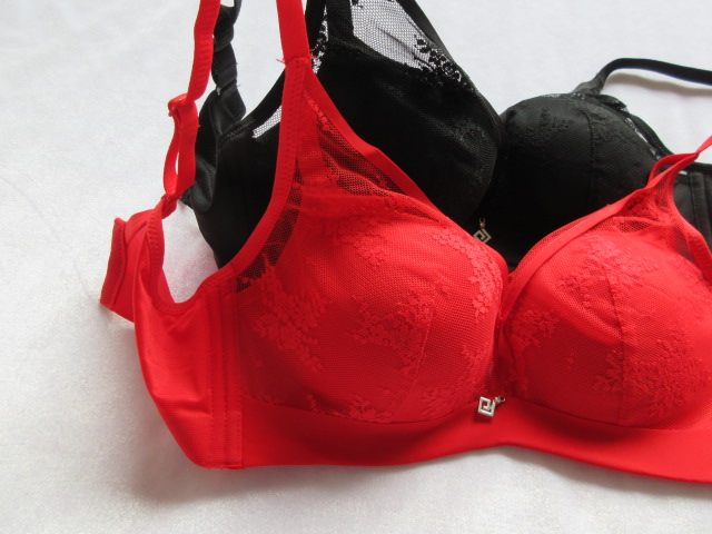 Tail list : festive red lace - free lace - side coat - without steel - coat gathering on side - side - breast - milk V