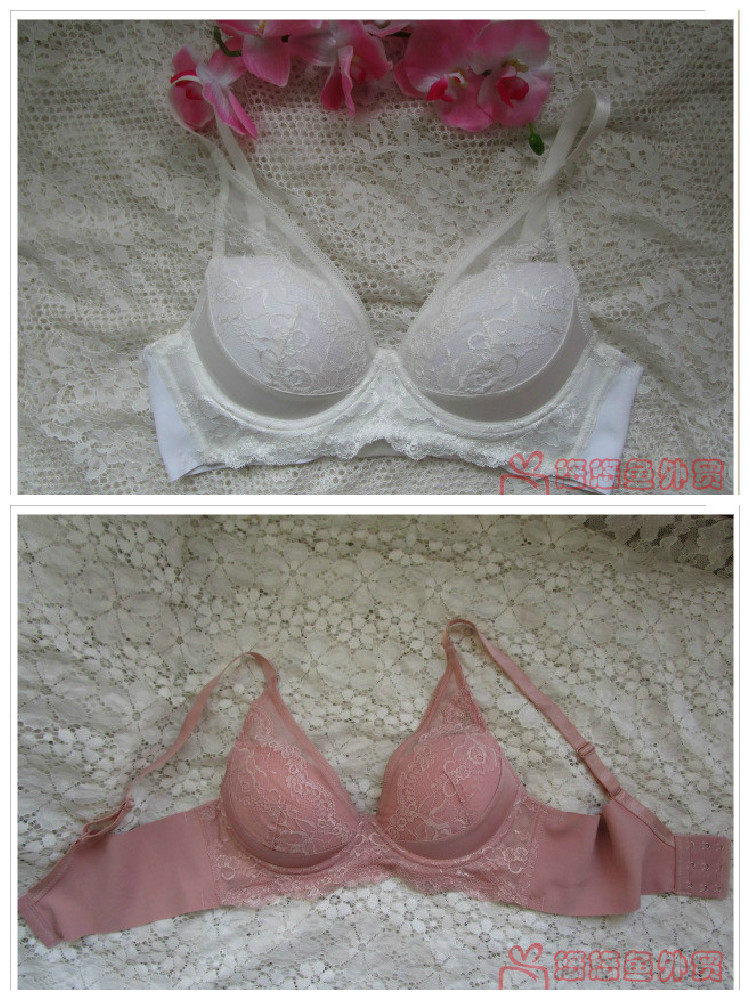 Four Seasons Foreign Trade Tail single new complexion Plethora Chest No Mark Widening Side Closeted Breast Bra 3/4 Thin Cup