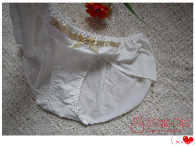 Yyo fish exit tail list without trace comfort milk wire triangle white lady underwear