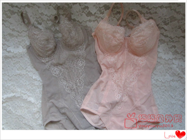 Original Japanese High-End Boutique Firming Tummy Control Butt-Lifting Waist Shaping Body Shaper Bodysuit with Underwire Thin Cup 