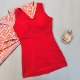 Big red New Year's natal festive wedding thin velvet vest Big red New Year's natal festive wedding thin velvet vest