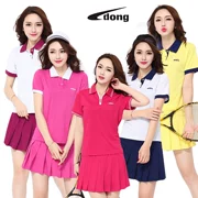 Lau cầu lông váy wicking lụa Hàn Quốc váy thể thao quần vợt váy mini váy thể thao quần váy 16580 - Trang phục thể thao