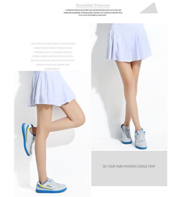 Bounce váy cầu lông bấc lụa Hàn Quốc mùa hè thể thao váy tennis quần thể thao váy sáu màu quần short nữ the thao