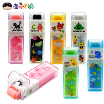 Student eraser cute card roller eraser primary school student leather eraser learning stationery gift cartoon cute eraser